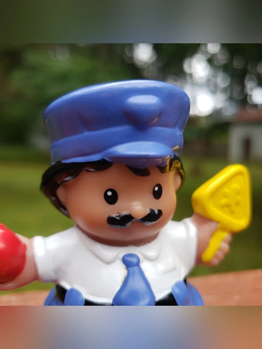 2005 Fisher Price Little People School Crossing Guard Toy Figure